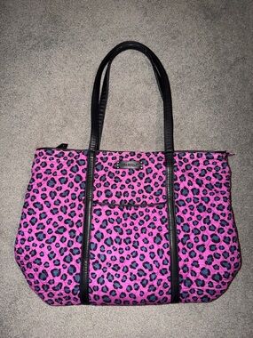 Vera Bradley Zip Tote in African Violet Leopard Spots